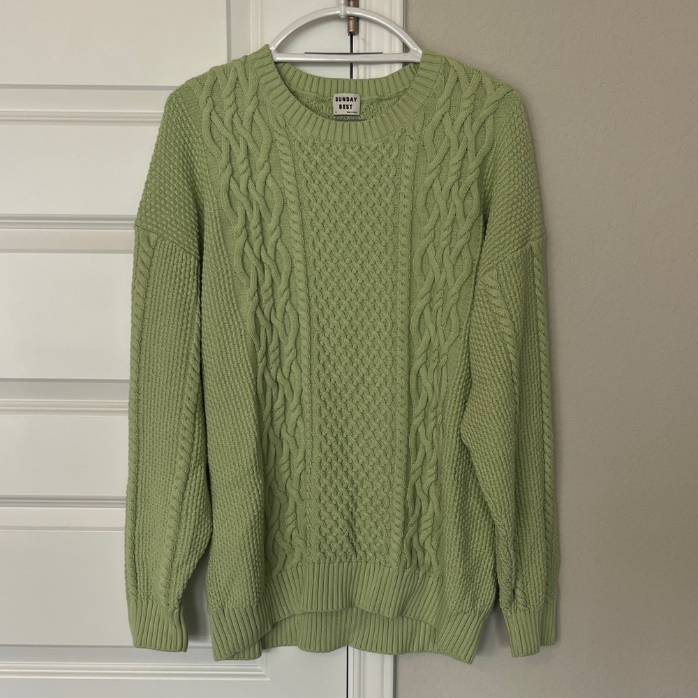 Sunday Best cable knit sweater
